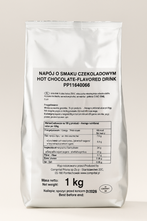 Napój o smaku czekoladowym Hot Chocolate - Flavored Drink PP11640066 Comprital