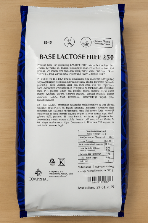 Base Lactose Free 250 2kg Comprital